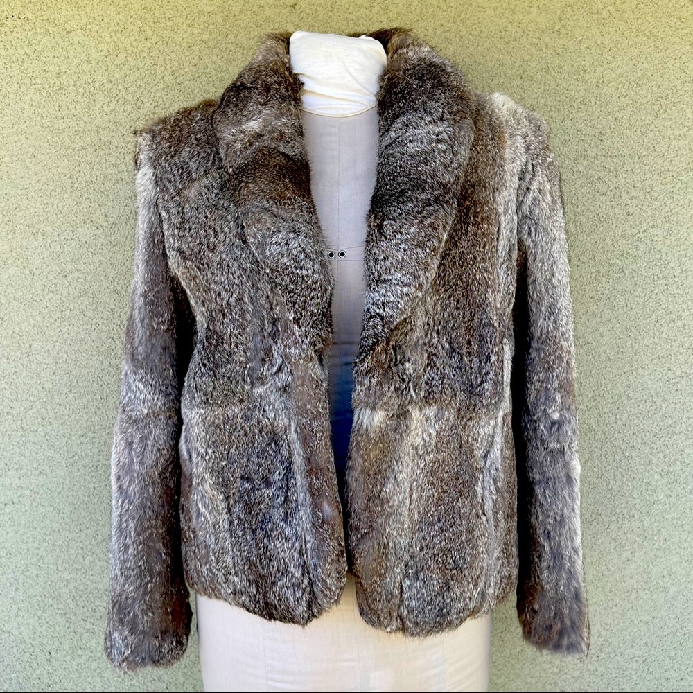 Vintage rabbit fur coat - Picture 1 of 9